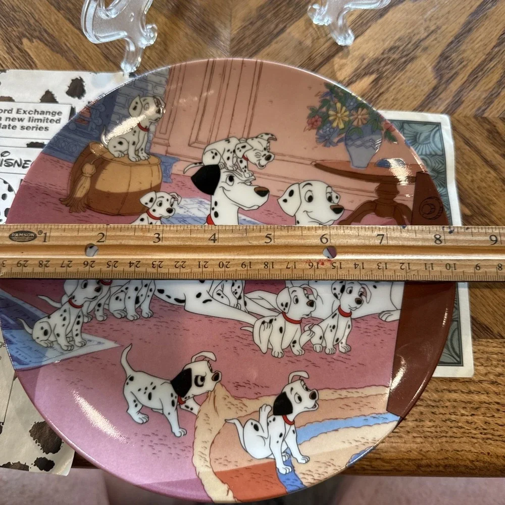 Watch Dogs Plate 101 Dalmatians #1 Walt Disney Movie Film Bradford Exchange COA